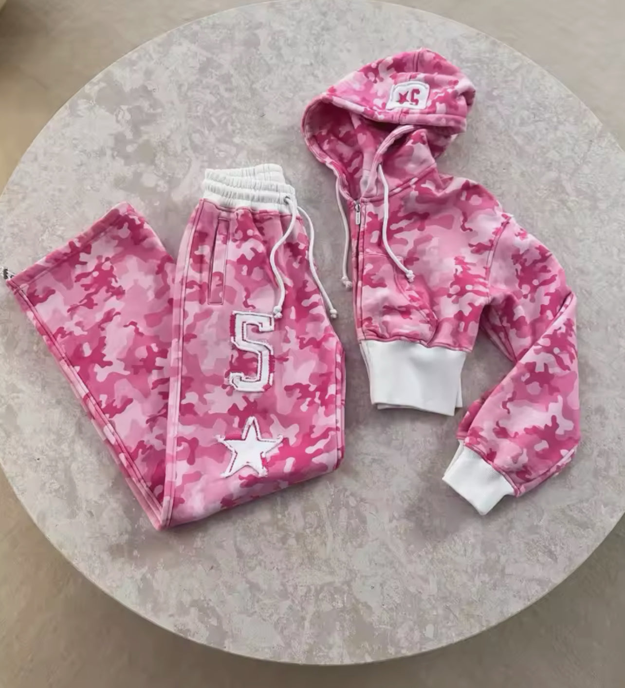 Krótka bluza camo „5”