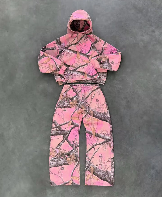 Dresowy Set „Camo Pink”