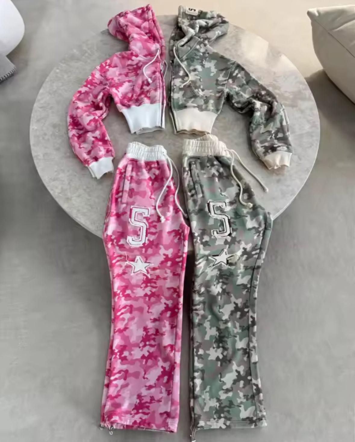 Krótka bluza camo „5”